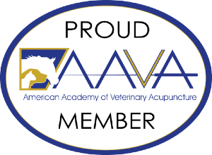 American Academy of Veterinary Acupuncture membership seal
